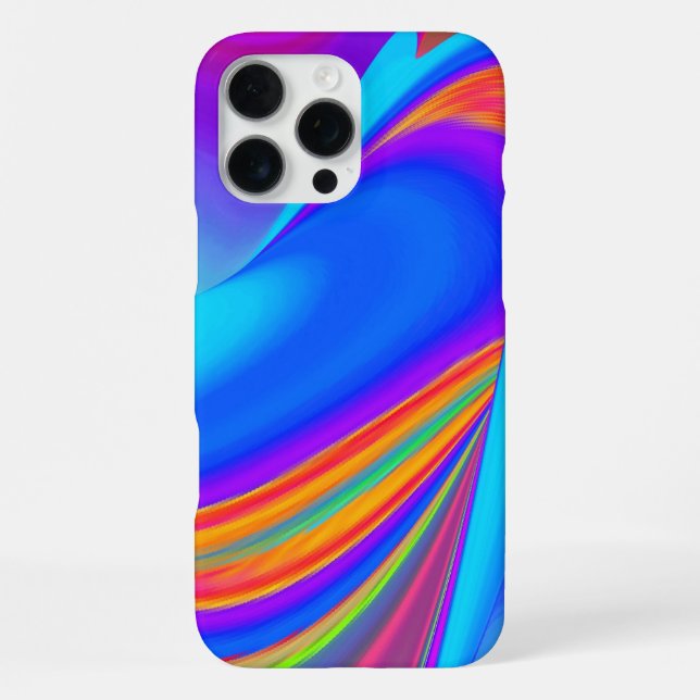 Summerfeeling , Abstrakt 3D Rainbowart iPhone Hülle (Rückseite)