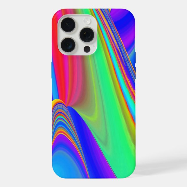 Summerfeeling , Abstrakt 3D Rainbowart iPhone Hülle (Rückseite)