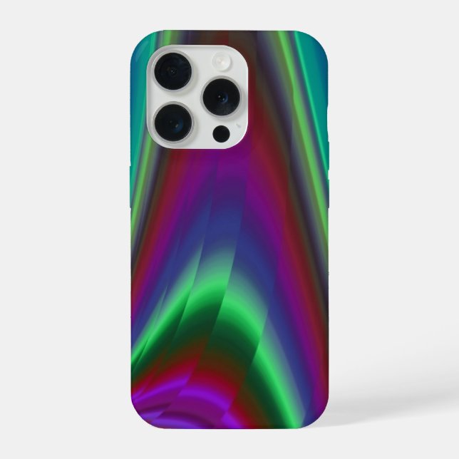 Summerfeeling , Abstrakt 3D Rainbowart iPhone Hülle (Rückseite)
