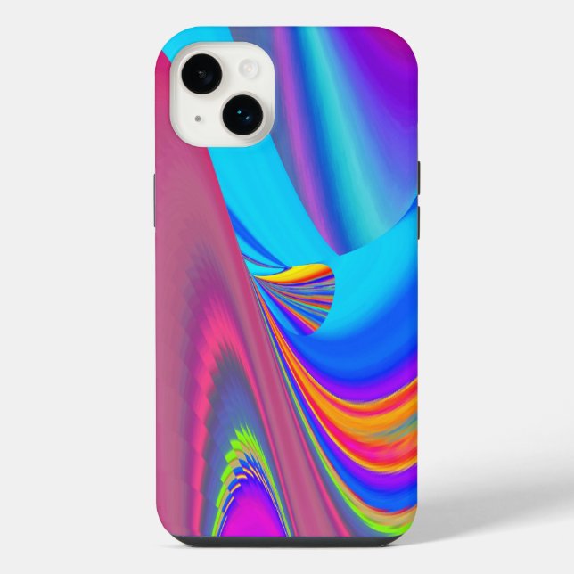 Summerfeeling , Abstrakt 3D Rainbowart iPhone Hülle (Rückseite)