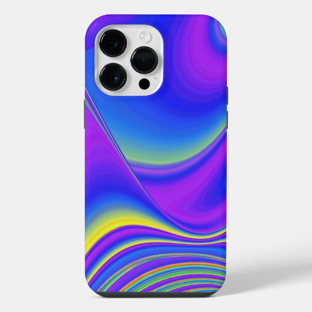 Summerfeeling , Abstrakt 3D Rainbowart iPhone Hülle (Rückseite)