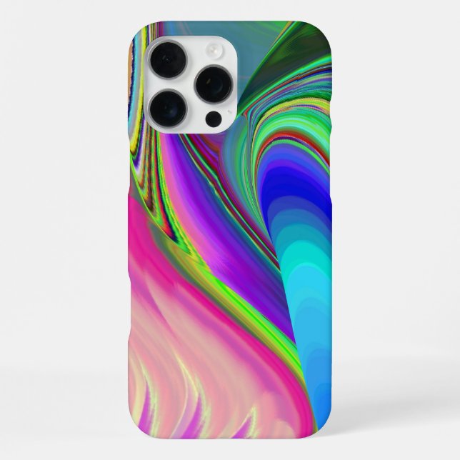 Summerfeeling , Abstrakt 3D Rainbowart iPhone Hülle (Rückseite)