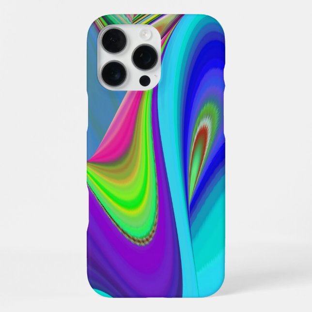 Summerfeeling , Abstrakt 3D Rainbowart iPhone Hülle (Rückseite)