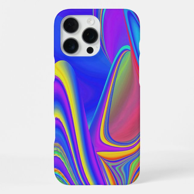Summerfeeling , Abstrakt 3D Rainbowart iPhone Hülle (Rückseite)