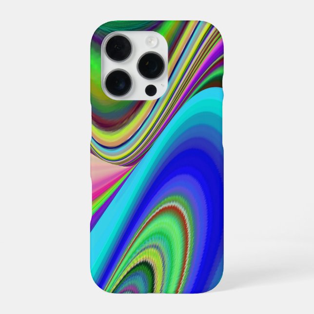 Summerfeeling , Abstrakt 3D Rainbowart iPhone Hülle (Rückseite)