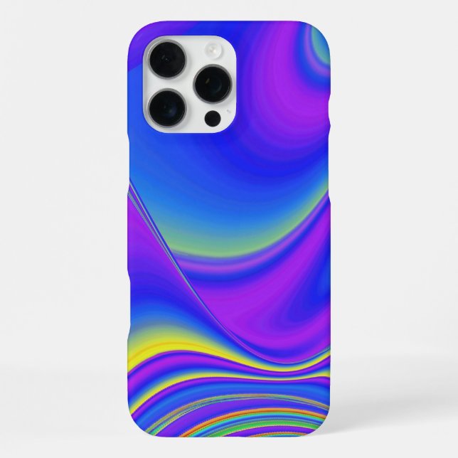Summerfeeling , Abstrakt 3D Rainbowart iPhone Hülle (Rückseite)