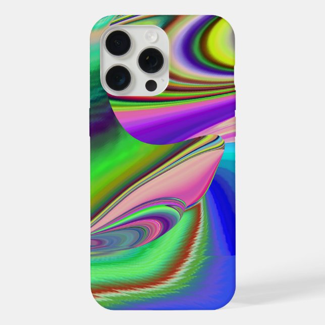 Summerfeeling , Abstrakt 3D Rainbowart iPhone Hülle (Rückseite)