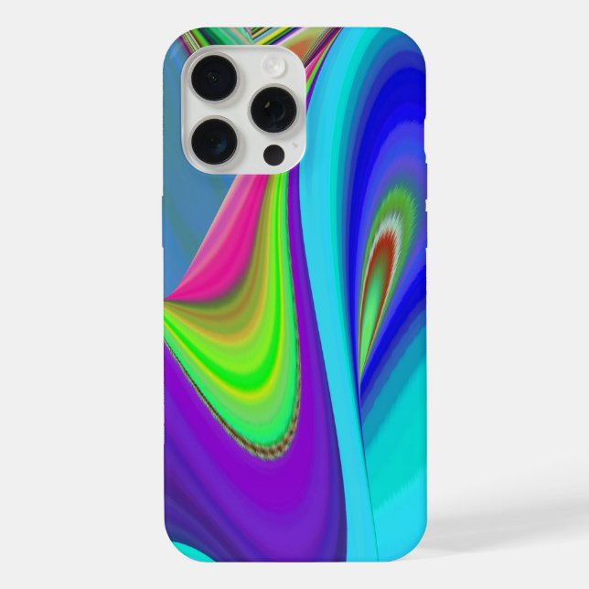 Summerfeeling , Abstrakt 3D Rainbowart iPhone Hülle (Rückseite)