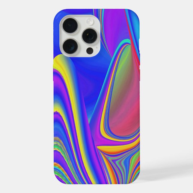 Summerfeeling , Abstrakt 3D Rainbowart iPhone Hülle (Rückseite)