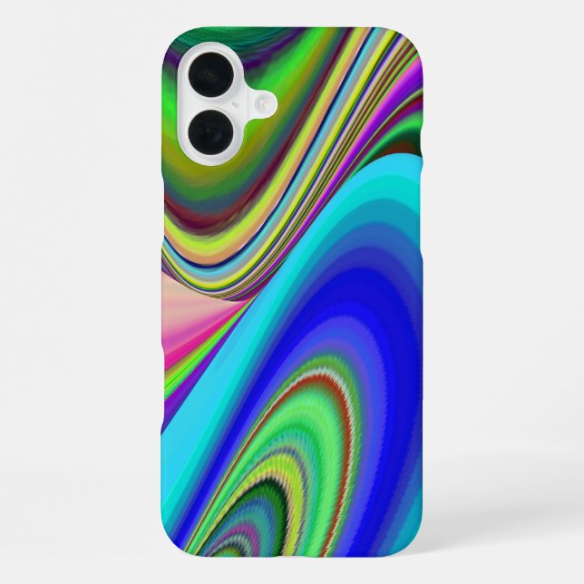 Summerfeeling , Abstrakt 3D Rainbowart iPhone Hülle (Rückseite)