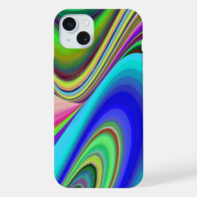 Summerfeeling , Abstrakt 3D Rainbowart iPhone Hülle (Rückseite)