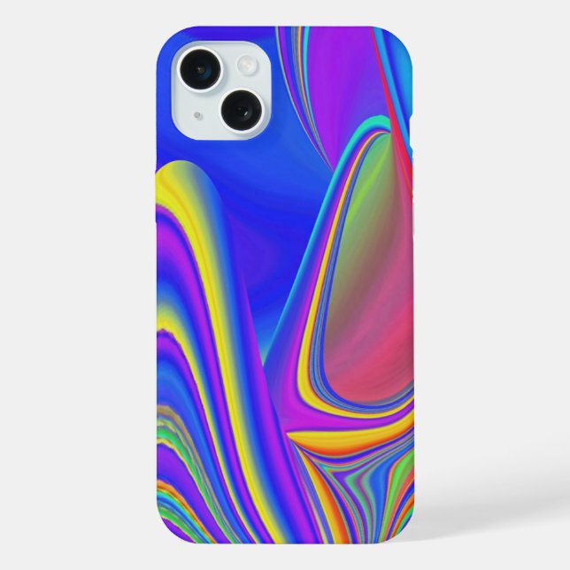 Summerfeeling , Abstrakt 3D Rainbowart iPhone Hülle (Rückseite)