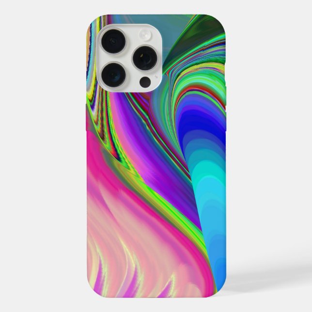 Summerfeeling , Abstrakt 3D Rainbowart iPhone Hülle (Rückseite)