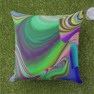 Summerfeeling , Abstrakt 3D Rainbowart Kissen