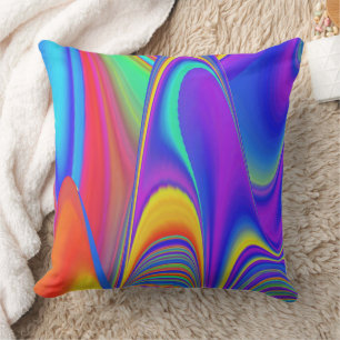 Summerfeeling , Abstrakt 3D Rainbowart Kissen