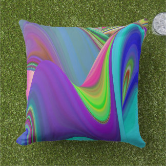 Summerfeeling , Abstrakt 3D Rainbowart Kissen