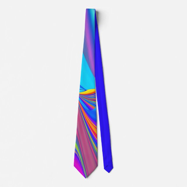Summerfeeling , Abstrakt 3D Rainbowart Krawatte (Vorderseite)