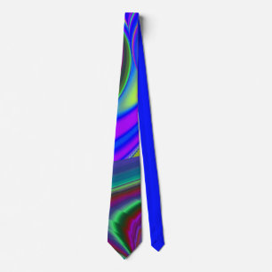 Summerfeeling , Abstrakt 3D Rainbowart Krawatte
