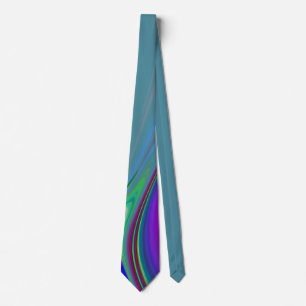 Summerfeeling , Abstrakt 3D Rainbowart Krawatte