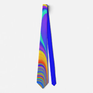 Summerfeeling , Abstrakt 3D Rainbowart Krawatte