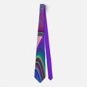 Summerfeeling , Abstrakt 3D Rainbowart Krawatte