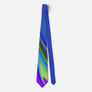 Summerfeeling , Abstrakt 3D Rainbowart Krawatte