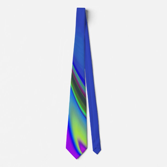 Summerfeeling , Abstrakt 3D Rainbowart Krawatte (Vorderseite)