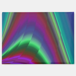 Summerfeeling , Abstrakt 3D Rainbowart Magnet
