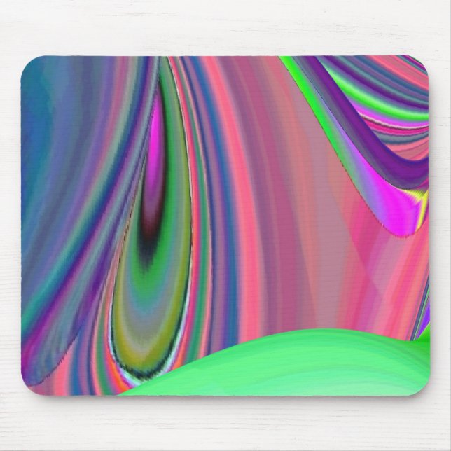 Summerfeeling , Abstrakt 3D Rainbowart Mousepad (Vorne)