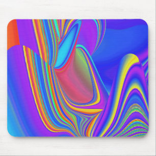 Summerfeeling , Abstrakt 3D Rainbowart Mousepad