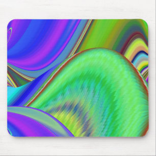 Summerfeeling , Abstrakt 3D Rainbowart Mousepad
