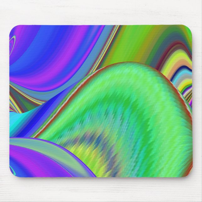 Summerfeeling , Abstrakt 3D Rainbowart Mousepad (Vorne)