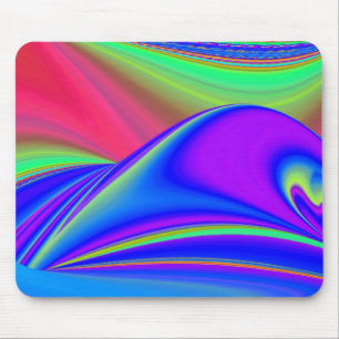 Summerfeeling , Abstrakt 3D Rainbowart Mousepad