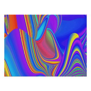 Summerfeeling , Abstrakt 3D Rainbowart Poster