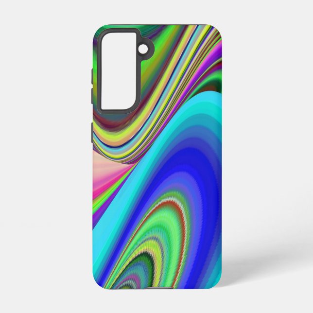 Summerfeeling , Abstrakt 3D Rainbowart Samsung Galaxy Hülle (Rückseite)