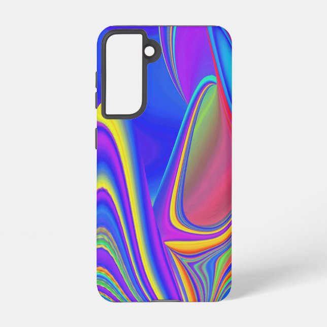 Summerfeeling , Abstrakt 3D Rainbowart Samsung Galaxy Hülle (Rückseite)