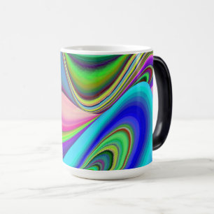 Summerfeeling , Abstrakt 3D Rainbowart Verwandlungstasse