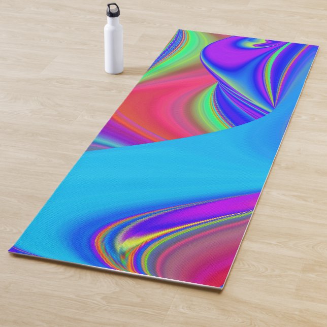 Summerfeeling , Abstrakt 3D Rainbowart Yogamatte (Beispiel)