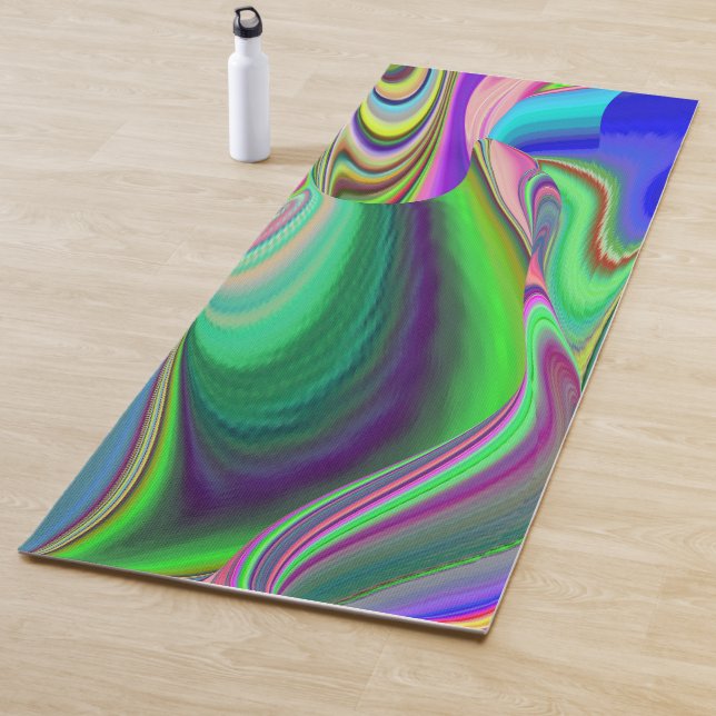 Summerfeeling , Abstrakt 3D Rainbowart Yogamatte (Beispiel)