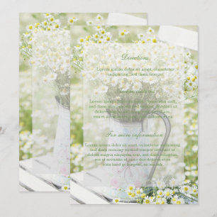 Summerfield Daisies Chamomile Blume Floral Wedding Einladung