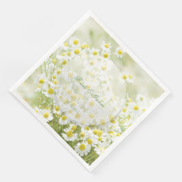 Summerfield Daisies Chamomile Blume Wedding Serviette