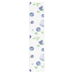 Summerfrische Blaubeere Kurzer Tischläufer