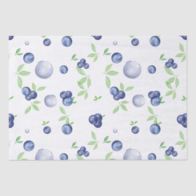 Summerfrische Blaubeere Seidenpapier (Vorderseite)