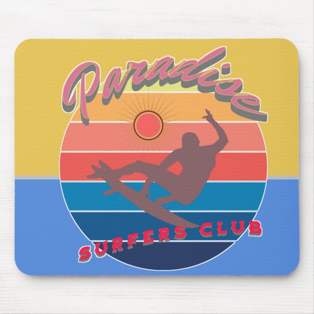 Summerfun surfing club-Beach weather Mousepad (Vorne)