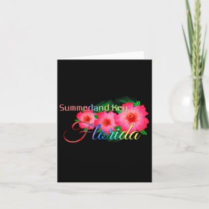 Summerland Key Florida Tropische Blume Familie Vac Karte