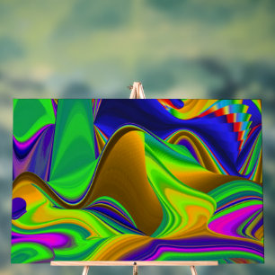 Summerrainbow , Abstrakt 3D Rainbowart Acrylschild