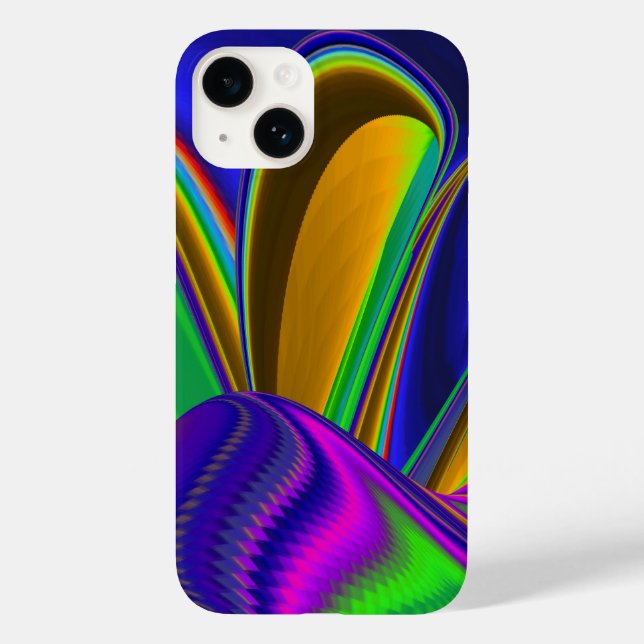 Summerrainbow , Abstrakt 3D Rainbowart Case-Mate iPhone Hülle (Rückseite)