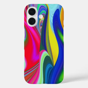 Summerrainbow , Abstrakt 3D Rainbowart iPhone 16 Hülle