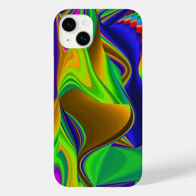 Summerrainbow , Abstrakt 3D Rainbowart Case-Mate iPhone Hülle (Rückseite)