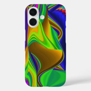 Summerrainbow , Abstrakt 3D Rainbowart iPhone 16 Hülle
